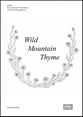 Wild Mountain Thyme SATB choral sheet music cover